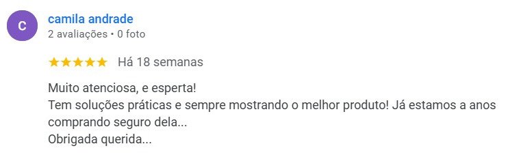 Comentário de Cliente